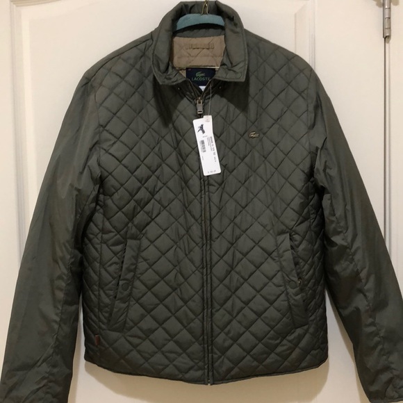 NEW WITH TAGS!! LACOSTE PUFFER COAT SIZE 52/L MENS - Picture 1 of 4